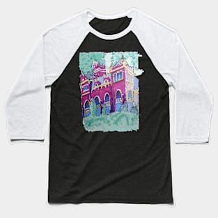 Castle in Budapest purple Baseball T-Shirt